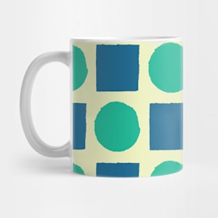 Square and Circle Seamless Pattern 016#001 Mug